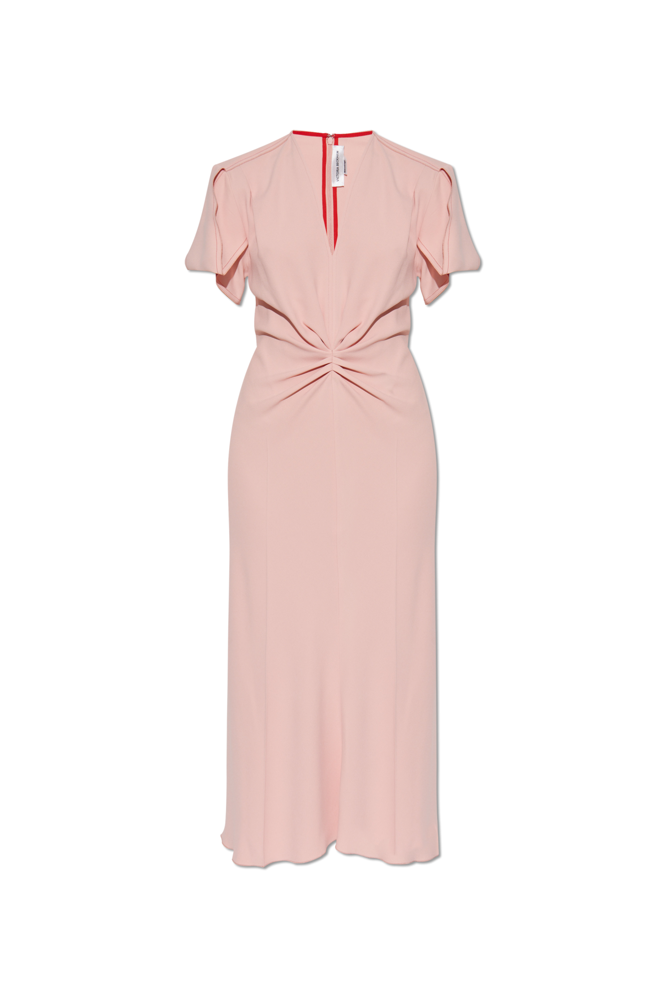 Pink Dress with a V-neckline Victoria Beckham - Vitkac AS